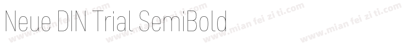 Neue DIN Trial SemiBold字体字体转换